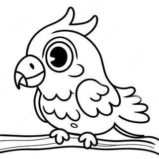 Colorful Ecuadorian Parrot Coloring Page 34224-27394