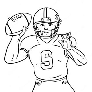 Brock Purdy Throwing A Football Coloring Page 34234-27397