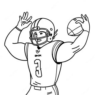 Brock Purdy Throwing A Football Coloring Page 34234-27398