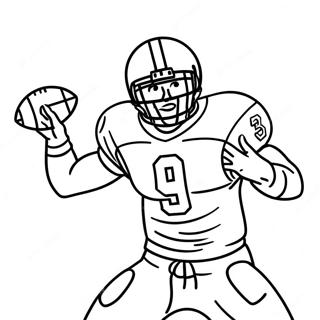 Brock Purdy Throwing A Football Coloring Page 34234-27400