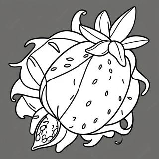 Dragon Fruit Coloring Page 34293-27443