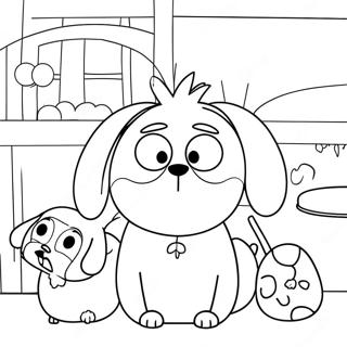 Secret Life Of Pets Coloring Page 34323-27468