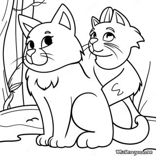 Brave Mates Warrior Cats Coloring Page 34344-27486