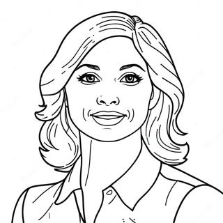 Realistic Celebrity Portrait Coloring Page 34353-27494