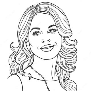 Realistic Celebrity Portrait Coloring Page 34353-27495