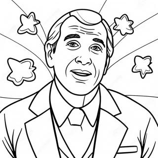 Famous Actor In A Dramatic Scene Coloring Page 34354-27499