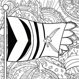 Vibrant Kenya Flag Coloring Page 34364-27512