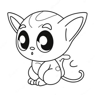 Cute Pupla With Big Eyes Coloring Page 34394-27529