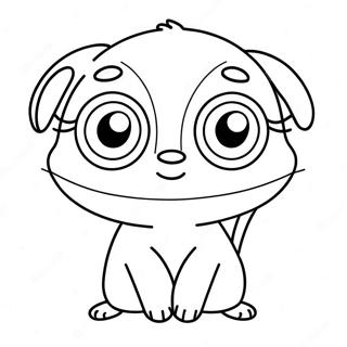 Cute Pupla With Big Eyes Coloring Page 34394-27530