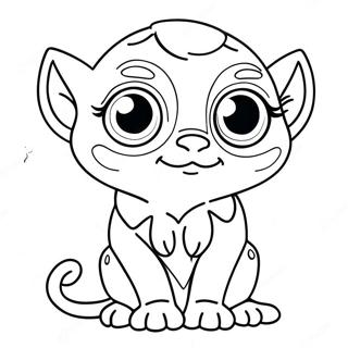 Cute Pupla With Big Eyes Coloring Page 34394-27531