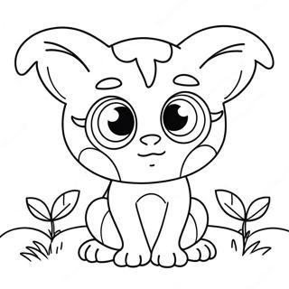 Cute Pupla With Big Eyes Coloring Page 34394-27532