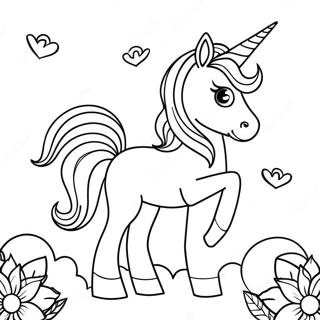 Unicorn Fantasy Coloring Page 34423-27550