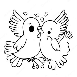 Colorful Pentecost Doves Coloring Page 34444-27573