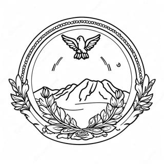 Montana State Flag Coloring Page 34463-27588