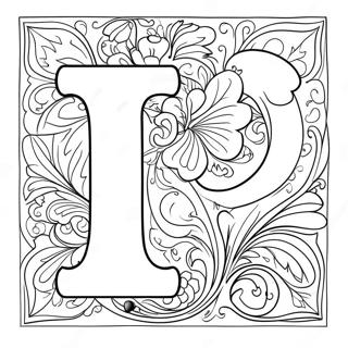 Letter L Coloring Page 3446-2796