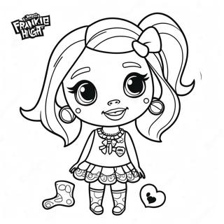 Frankie Monster High Coloring Page 34473-27590