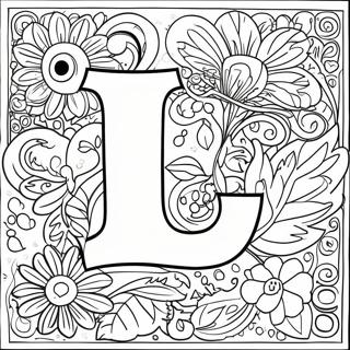 Lovely Letter L Coloring Page 3447-2797