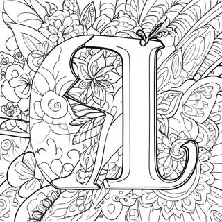 Lovely Letter L Coloring Page 3447-2800