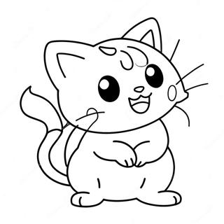 Cat Pokemon Coloring Page 34483-27675