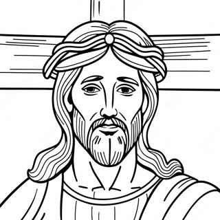 Jesus On The Cross Coloring Page 34523-27625