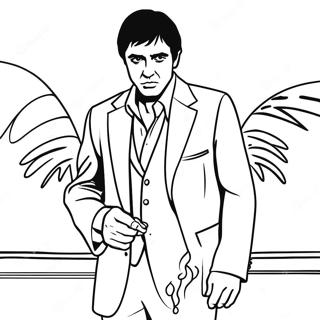 Scarface Movie Poster Coloring Page 34533-27635