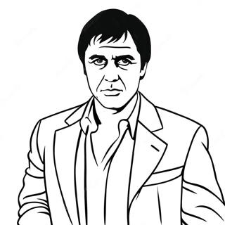 Scarface Movie Poster Coloring Page 34533-27636