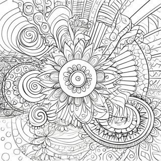 Intricate Spiroglyphics Patterns Coloring Page 34564-27661