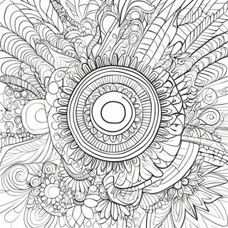 Intricate Spiroglyphics Patterns Coloring Page 34564-27662