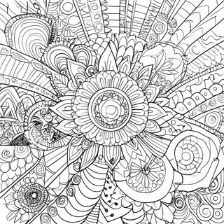 Intricate Spiroglyphics Patterns Coloring Page 34564-27663