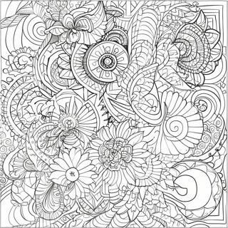 Intricate Spiroglyphics Patterns Coloring Page 34564-27664