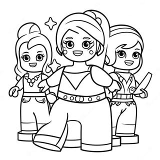 Lego Friends Coloring Page 3456-3315