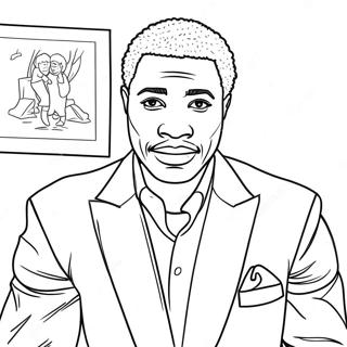 Black Man Coloring Pages