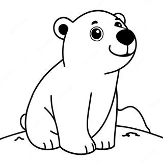 Cute Polar Bear Coloring Pages