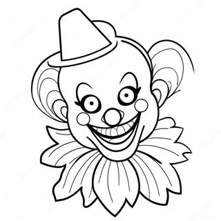 Scary Clown Coloring Pages