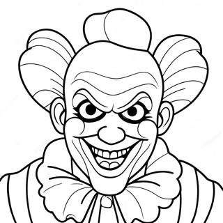 Scary Clown Coloring Page 34653-27731