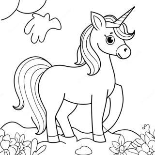 Easter Unicorn Coloring Page 34663-27744