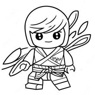 Zane Ninjago In Action Coloring Page 34674-27753