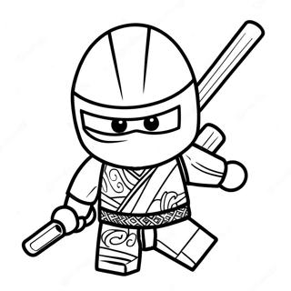 Zane Ninjago In Action Coloring Page 34674-27754