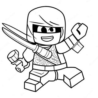 Zane Ninjago In Action Coloring Page 34674-27756