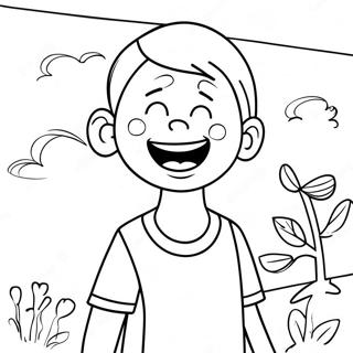 Greg Heffley Funny Moments Coloring Page 3467-2810