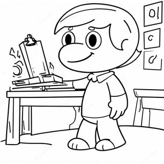 Greg Heffley Funny Moments Coloring Page 3467-2812