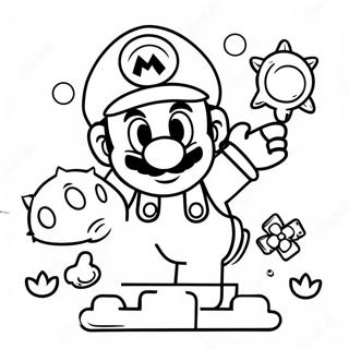 Super Mario Adventure Coloring Page 34714-27788