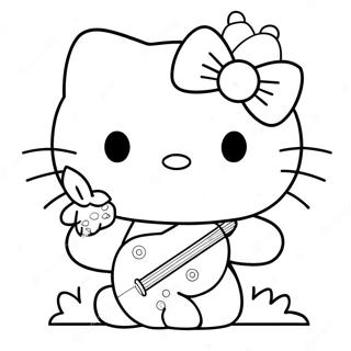 Hello Kitty Coloring Page 34743-27808