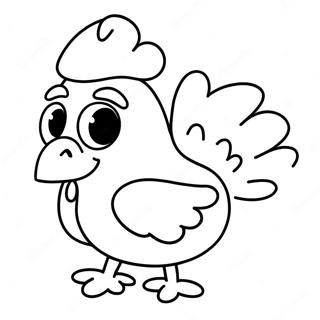 Funny Chicken Run Characters Coloring Page 34754-27824