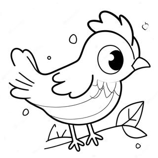 Christmas Bird Coloring Page 34833-27878