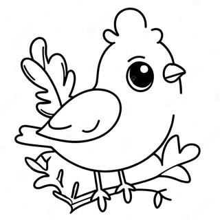 Christmas Bird Coloring Page 34833-27880