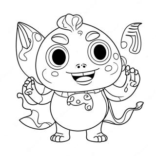 Henry Hugglemonster Coloring Page 34843-27885