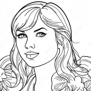 Taylor Swift Evermore Coloring Page 34853-27898