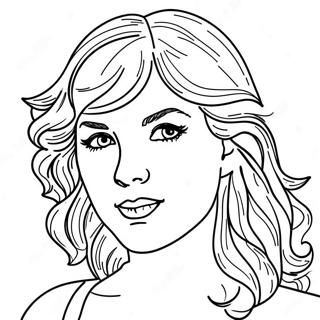 Taylor Swift Evermore Coloring Page 34853-27899