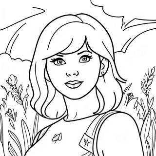 Taylor Swift Evermore Coloring Page 34853-27900